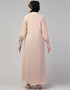 Women Front open & cuff Daily wear casual Abaya In the Shade of  skin